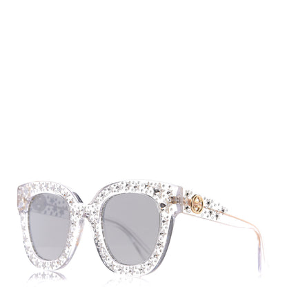 Gucci Acetate Crystal Oversize Mirrored Star Sunglasses GG0116S 1 of 7