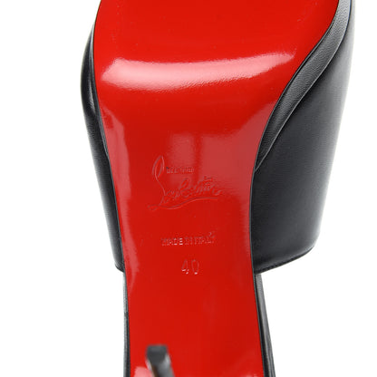 Christian Louboutin Nappa Pigamule 100 Slide Sandals 40 Black 6 of 9