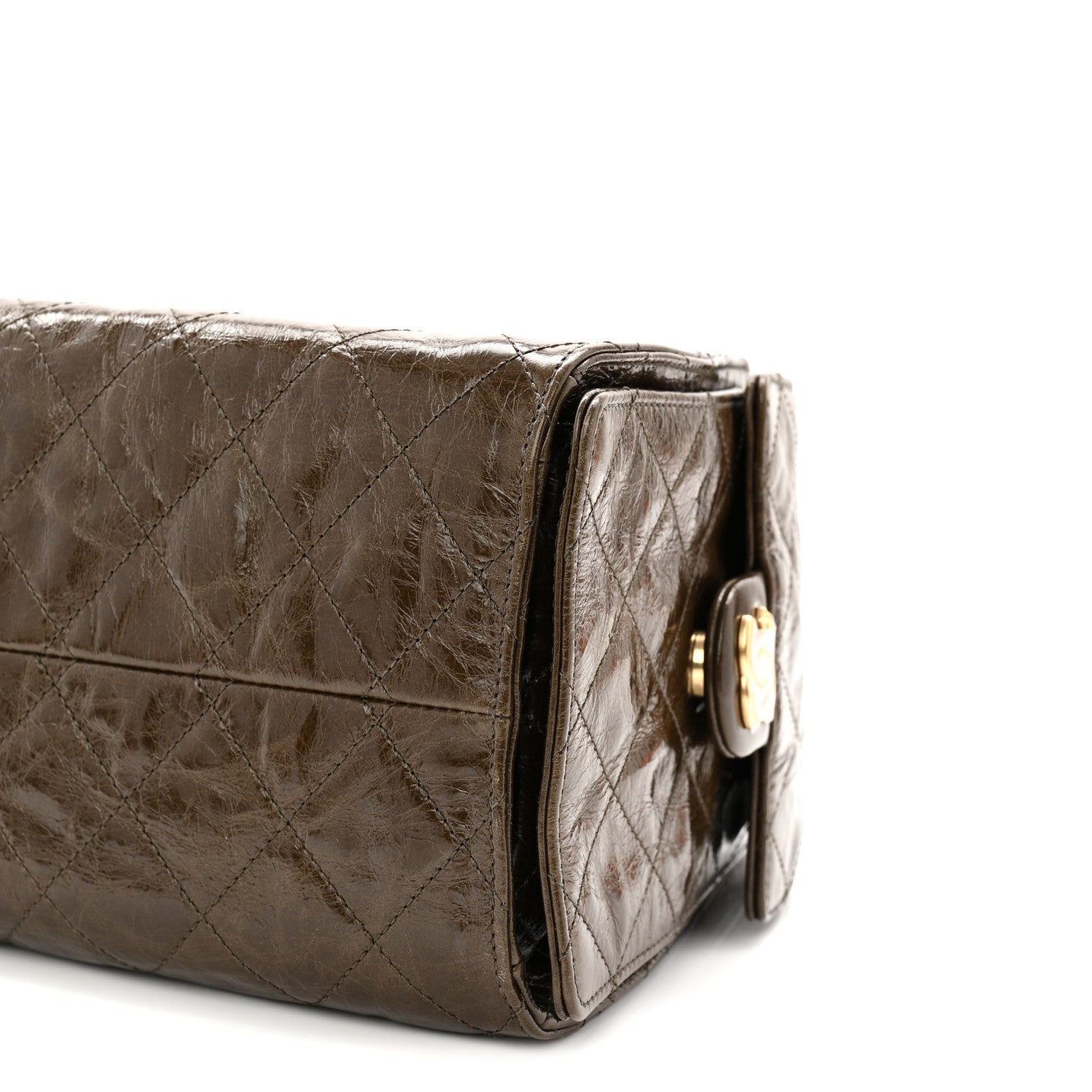 Chanel Shiny Crumpled Calfskin Quilted Small Chanel 25 Handbag