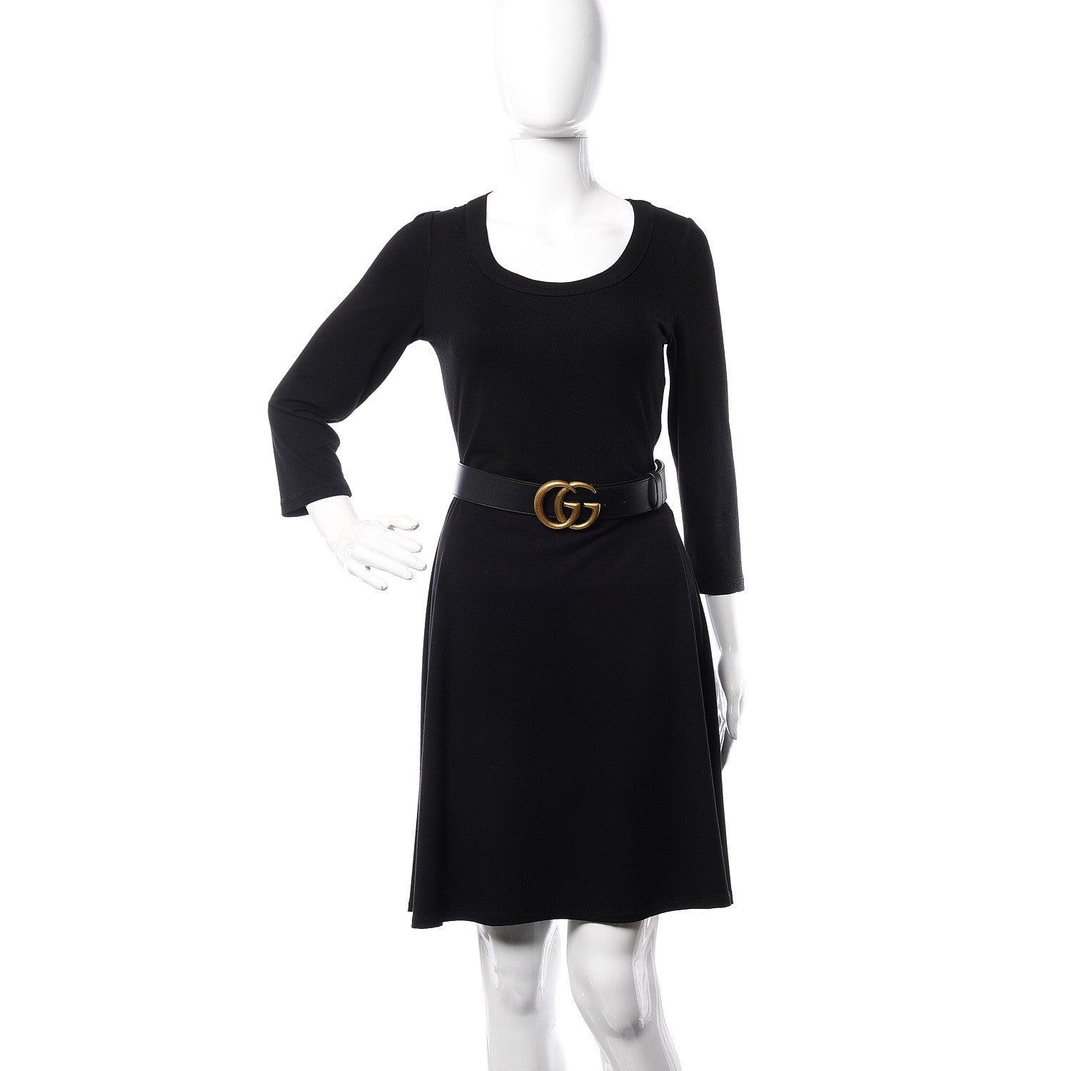 Gucci Calfskin Double G 40mm Belt 90 36 Black 2 of 6