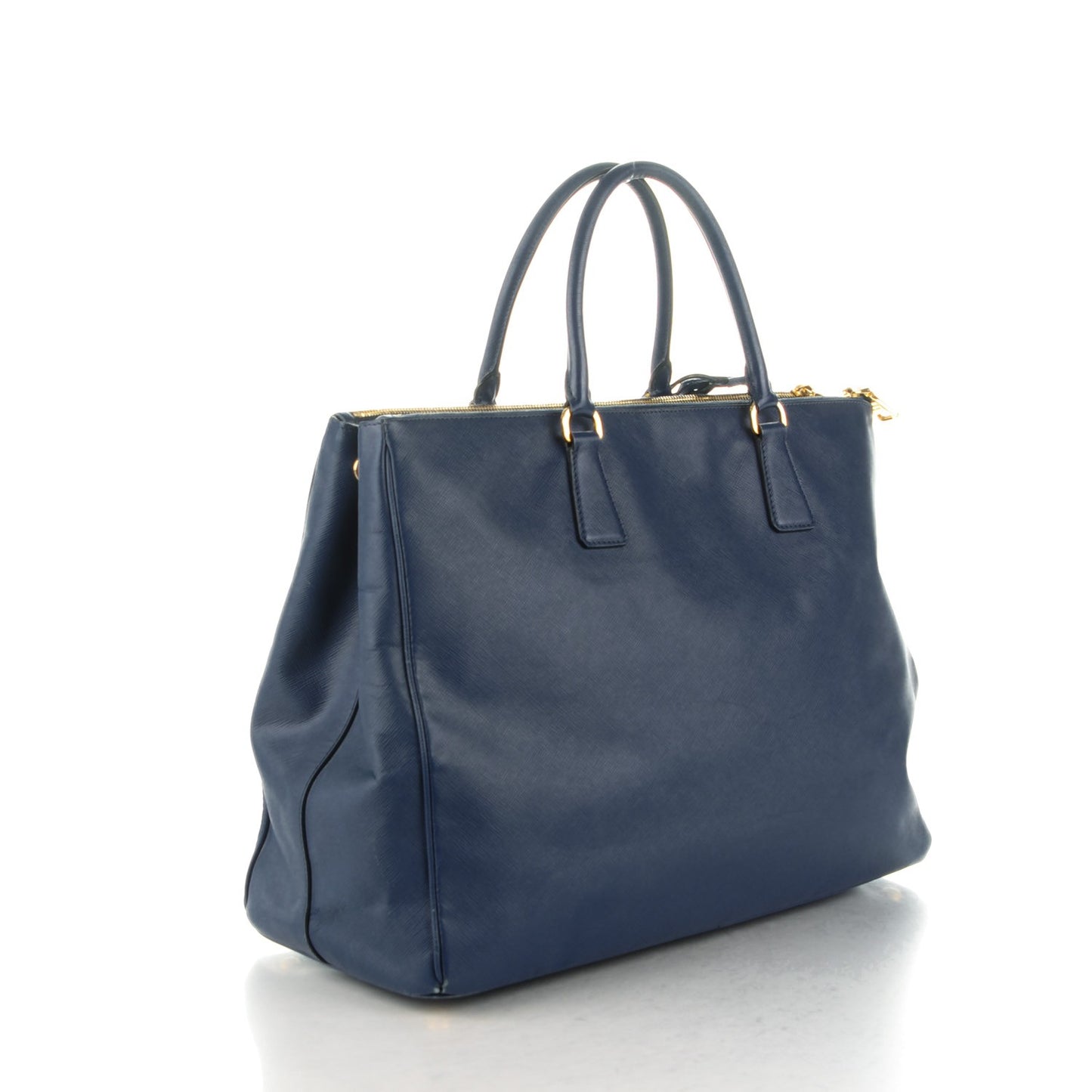 Saffiano Lux Extra Large Galleria Double Zip Tote Bluette