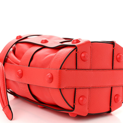 Salvatore Ferragamo Calfskin Cage Bag Candy Apple Red 8 of 9