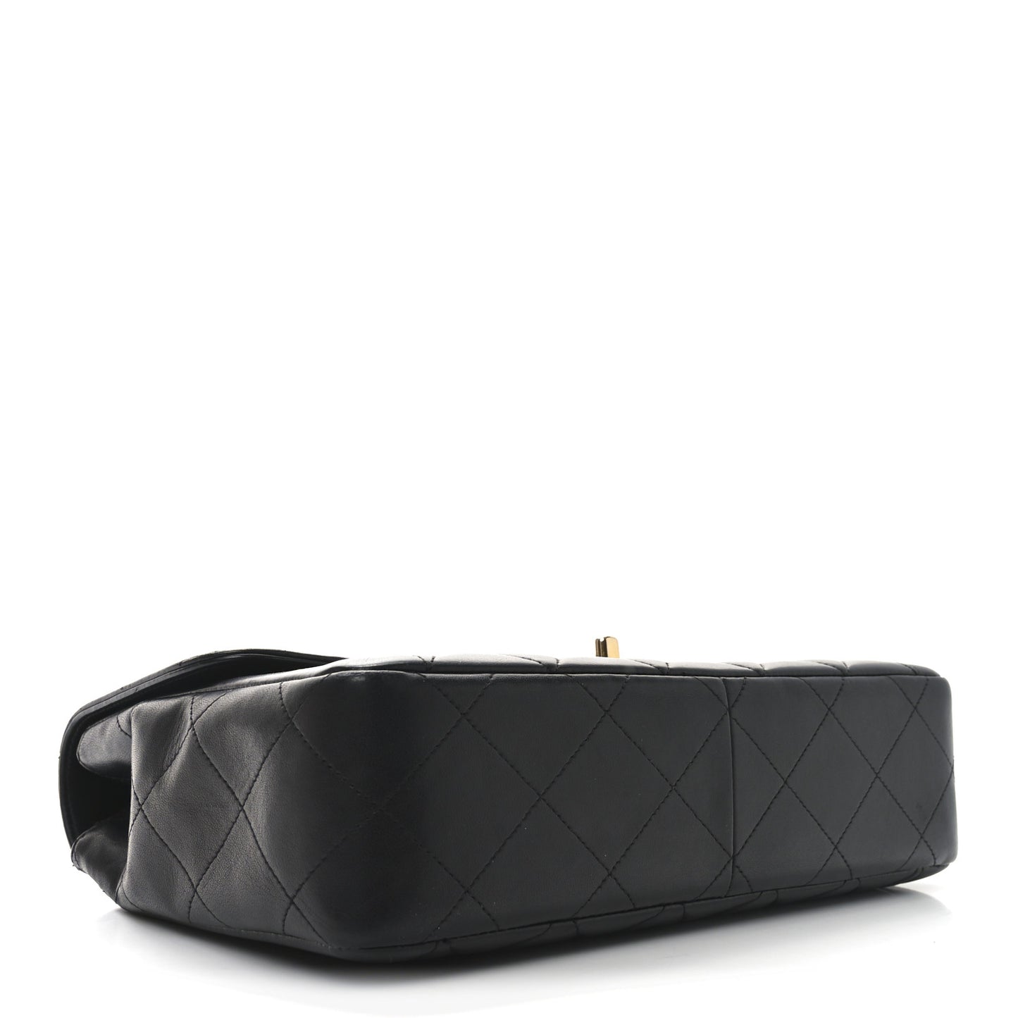 Lambskin Quilted Medium Single Flap Black
