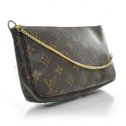 Louis Vuitton Monogram Pochette Accessories w Gold Chain 2 of 2