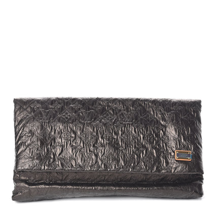 Louis Vuitton Jacquard Quilted Monogram Limelight Clutch PM Black 1 of 12