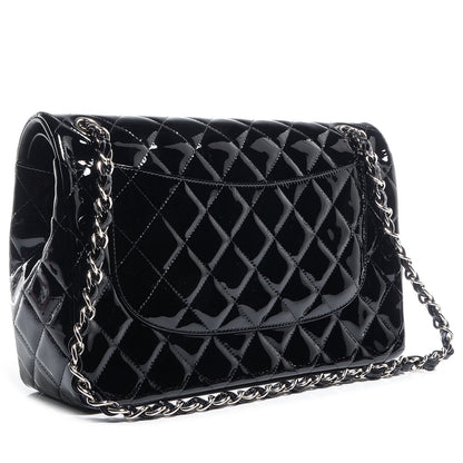 Chanel Patent Jumbo Double Flap Black 3 of 9