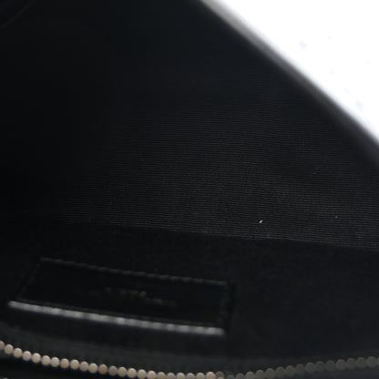 Saint Laurent Crinkled Calfskin Matelasse Monogram Niki Chain Wallet Black 5 of 10