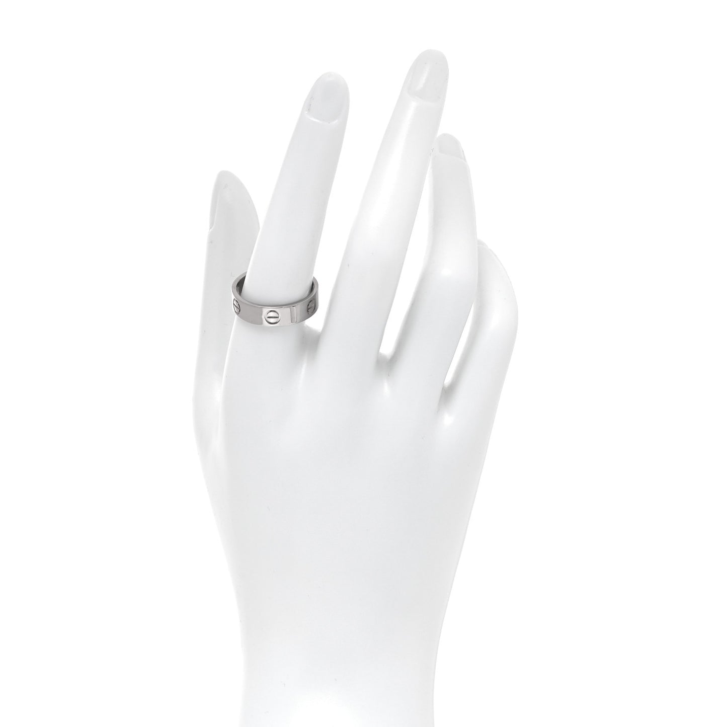 18K White Gold 5.5mm LOVE Ring 59 8.75