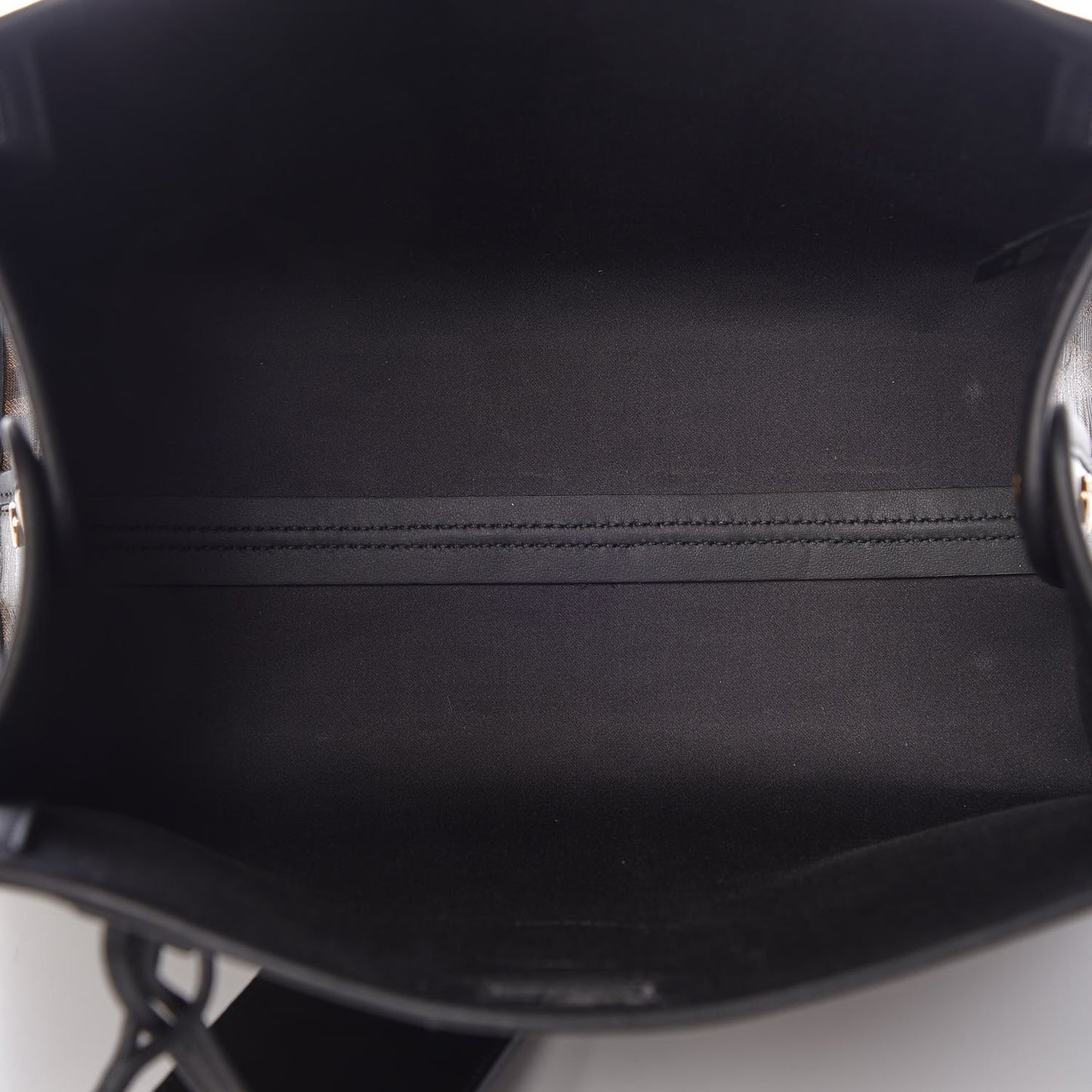 Glazed Fabric Vitello Century FF 1974 Stamp Patch Mini Peekaboo Defender Cover Mogano Panna Black
