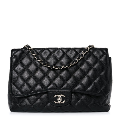 Chanel Caviar Quilted Jumbo Single Flap Black 1 of 22