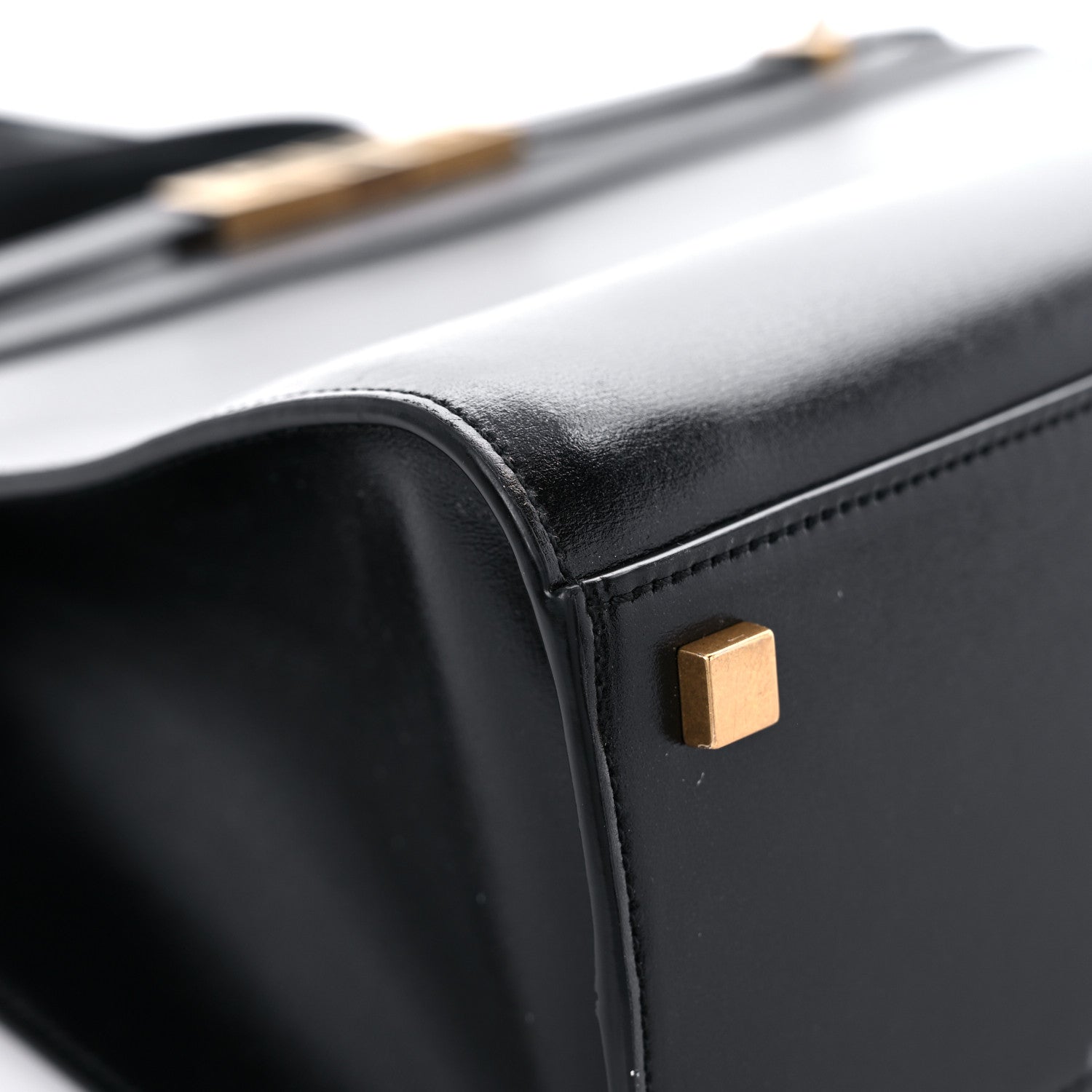 Saint Laurent Calfskin Small Manhattan Shopper Tote Black 8 of 14