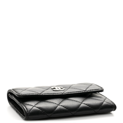 Chanel Lambskin Quilted Flap Card Holder Black 4 of 10