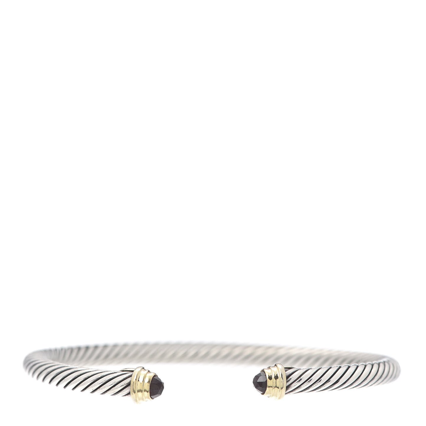Sterling Silver 14K Yellow Gold Garnet 4mm Kids Birthstone Cable Bracelet