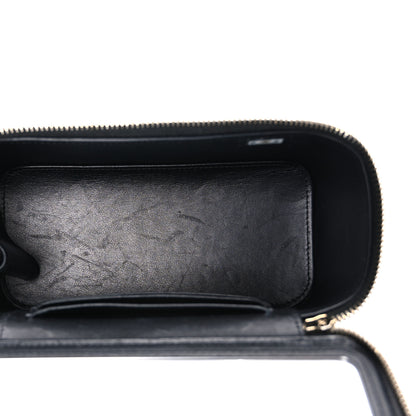 Chanel Caviar Quilted Enamel Coco Casino Small Vanity Case With Chain Black 5 of 11