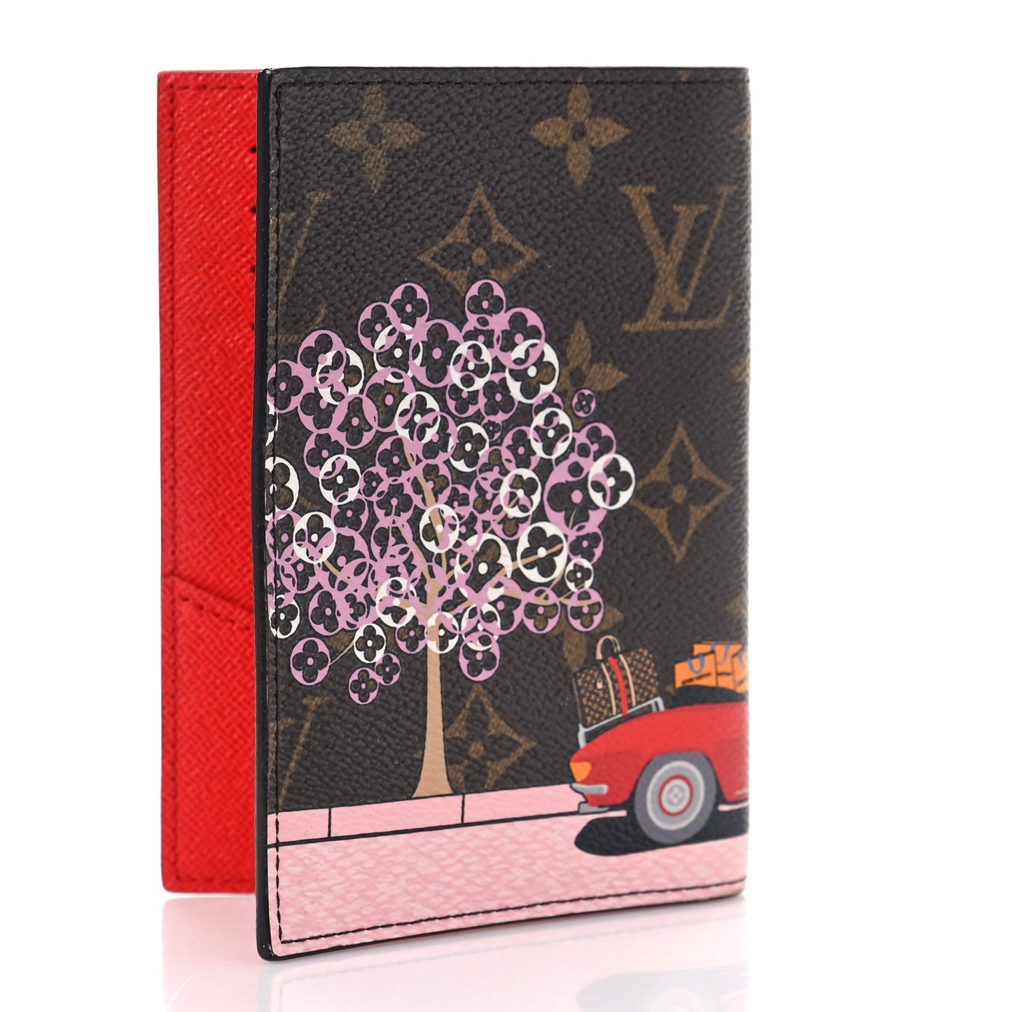 Monogram 2019 Christmas Animation Passport Cover Rouge