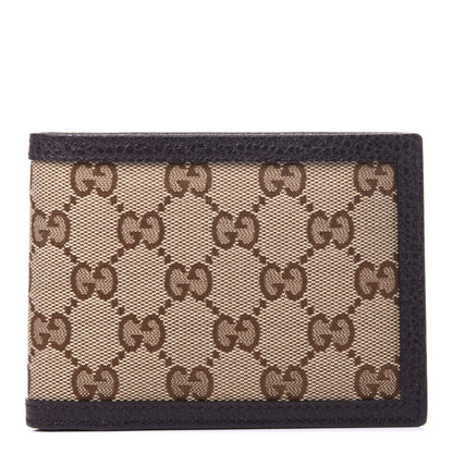 Gucci Monogram Mens Bi-Fold Wallet Brown 1 of 9