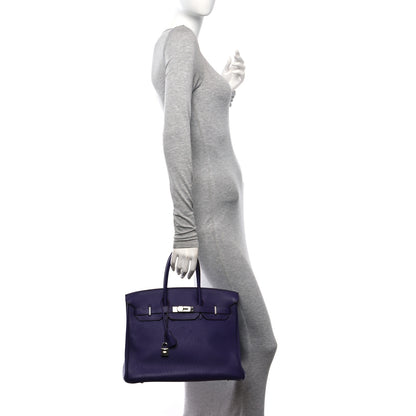 Hermes Togo Birkin 35 Iris 2 of 12