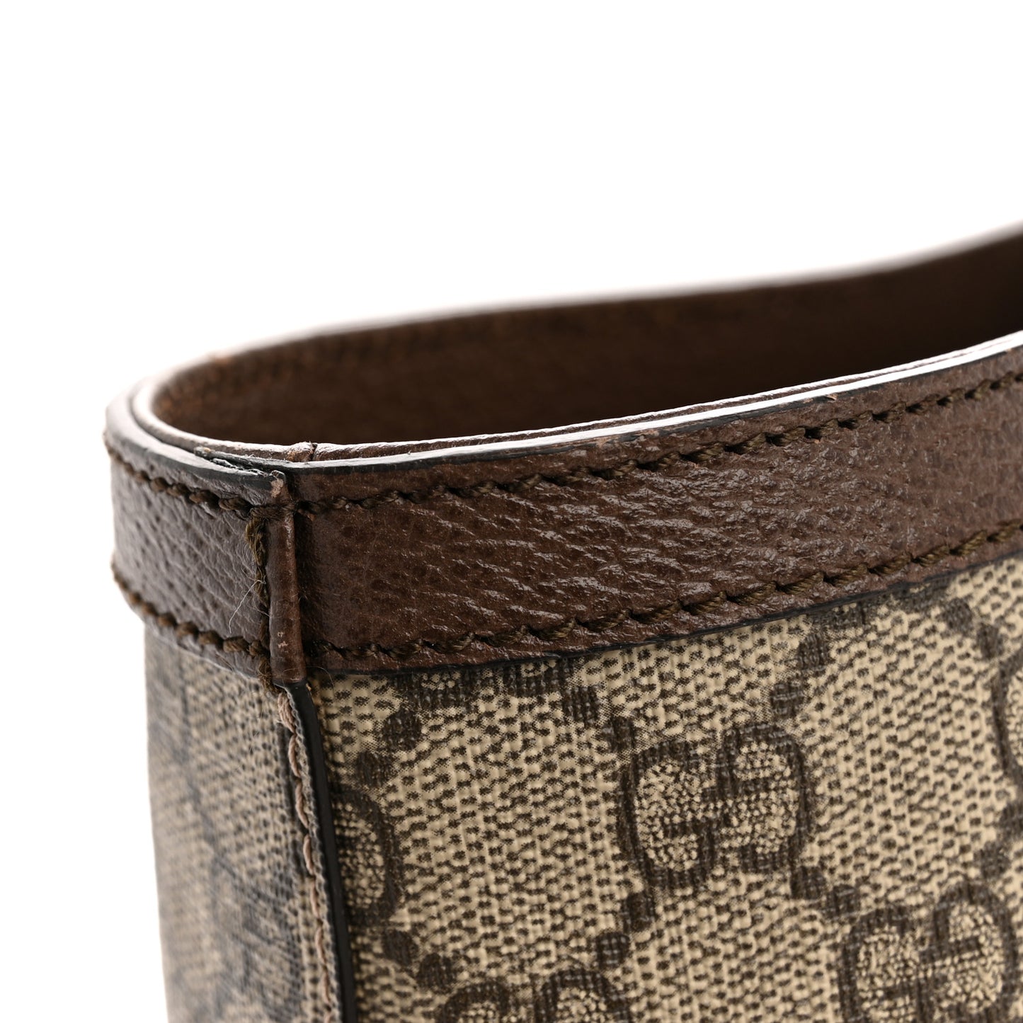 GG Supreme Monogram Medium Ophidia Shopping Tote Brown