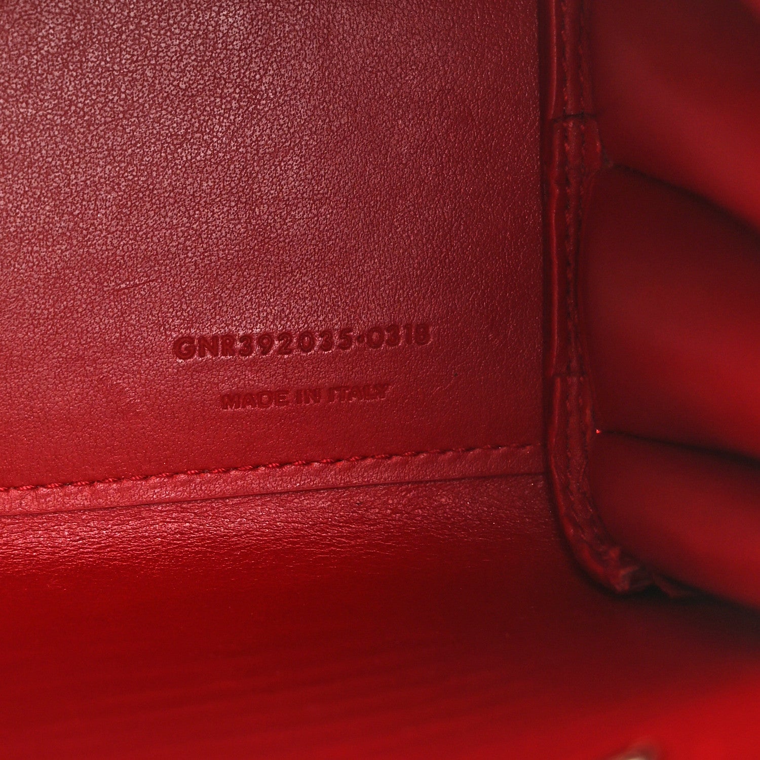 Saint Laurent Calfskin Crocodile Embossed Nano Sac De Jour Red 7 of 12