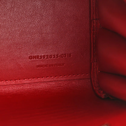 Saint Laurent Calfskin Crocodile Embossed Nano Sac De Jour Red 7 of 12