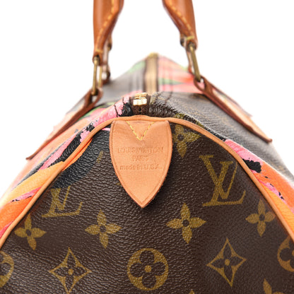 Louis Vuitton Monogram Roses Speedy 30 8 of 15