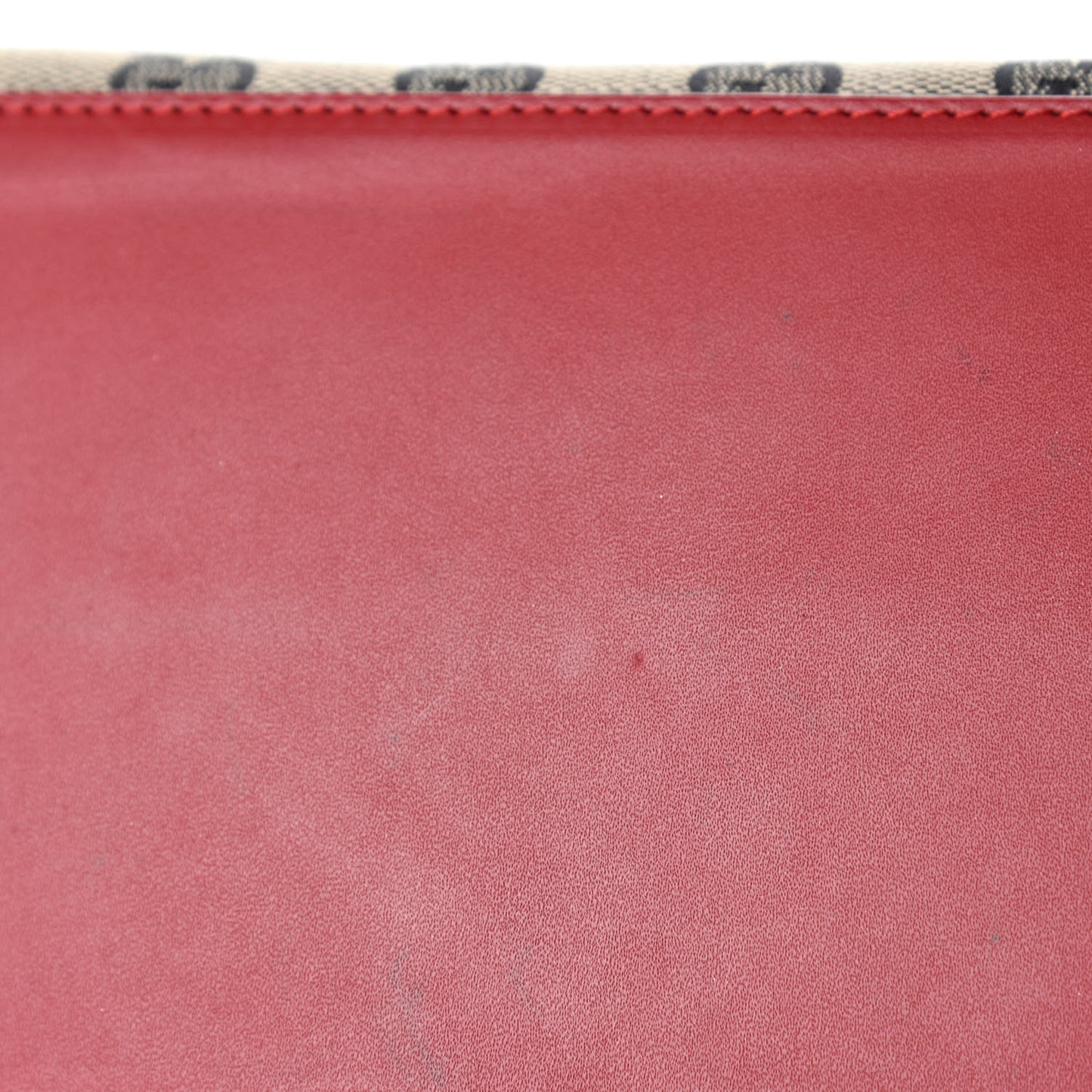 Monogram Large Bucket Tote Navy Red