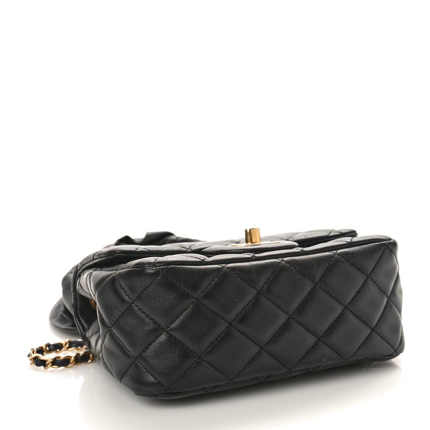 Chanel Lambskin Quilted Mini Romance Square Flap Black 4 of 10