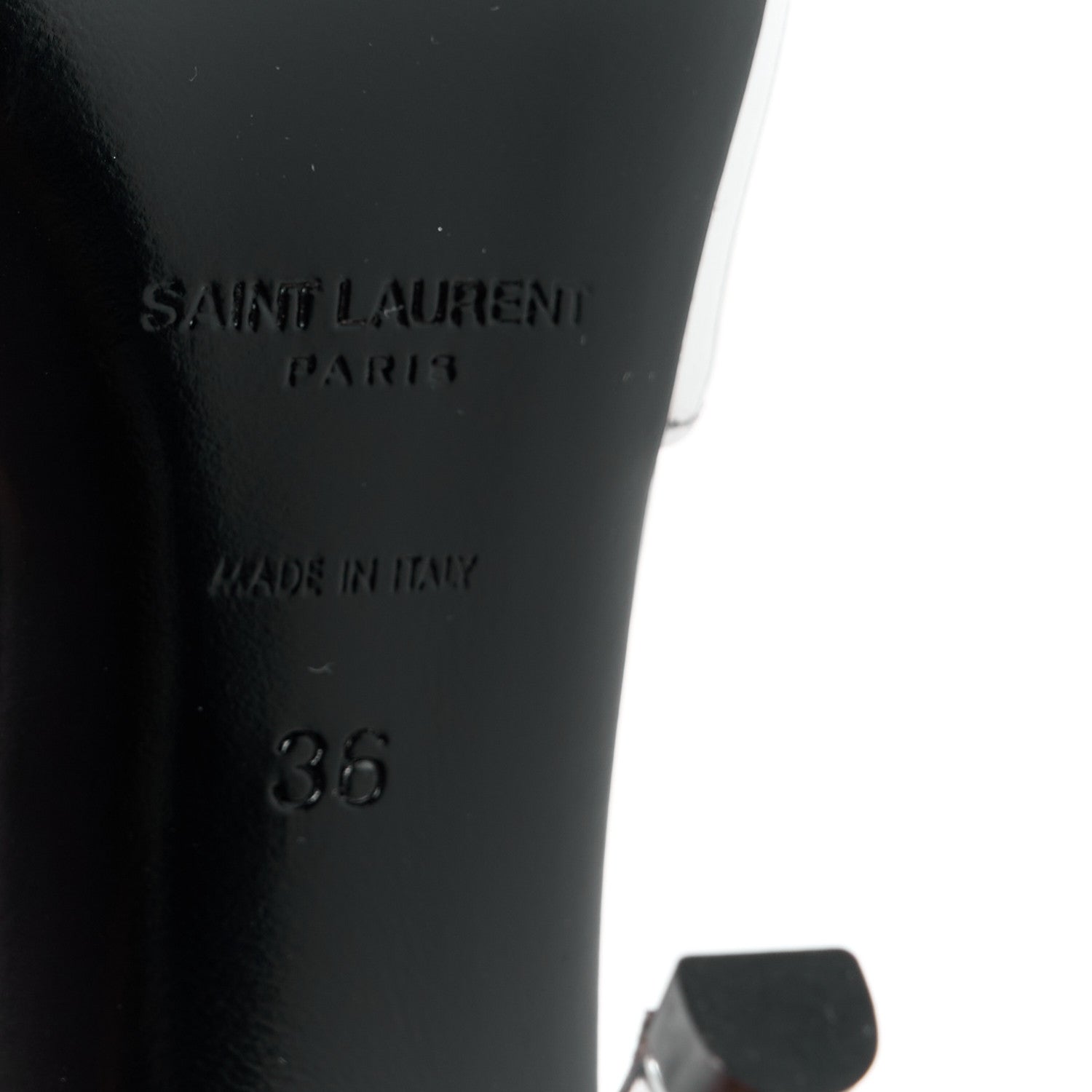 Saint Laurent Patent Tom 90 Dream Slingback Pumps 36 Argento 6 of 9