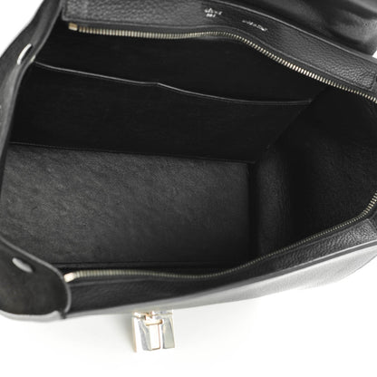 Celine Drummed Calfskin Suede Small Trapeze Black 8 of 9