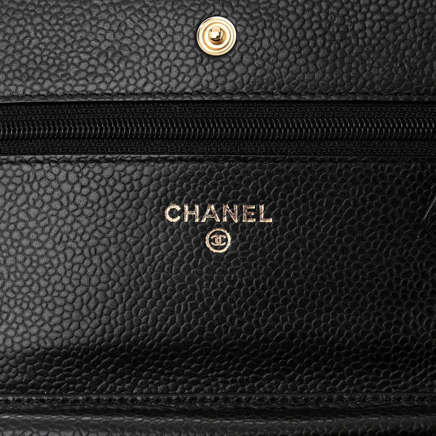 Chanel Caviar Quilted Wallet on Chain WOC Black 6 of 12