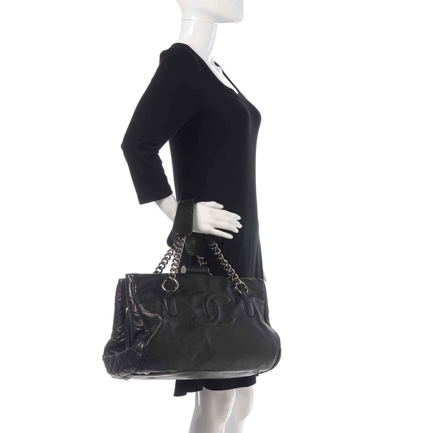 Calfskin Large Perfect Day Tote Black