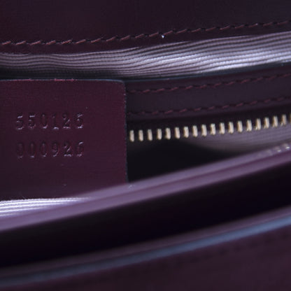 Gucci Suede Medium Arli Flap Shoulder Bag Vintage Bordeaux 6 of 11