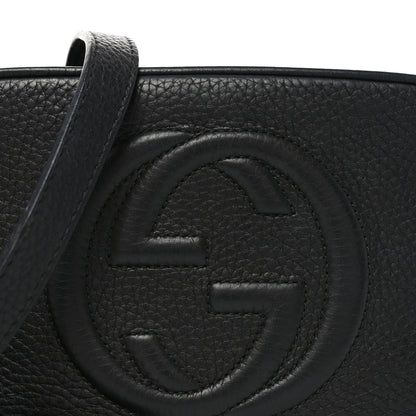 Gucci Pebbled Calfskin Mini Soho Disco Bag Black 8 of 11