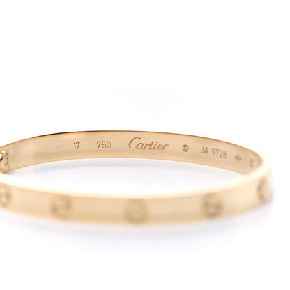 Cartier 18K Yellow Gold LOVE Bracelet 17 4 of 4