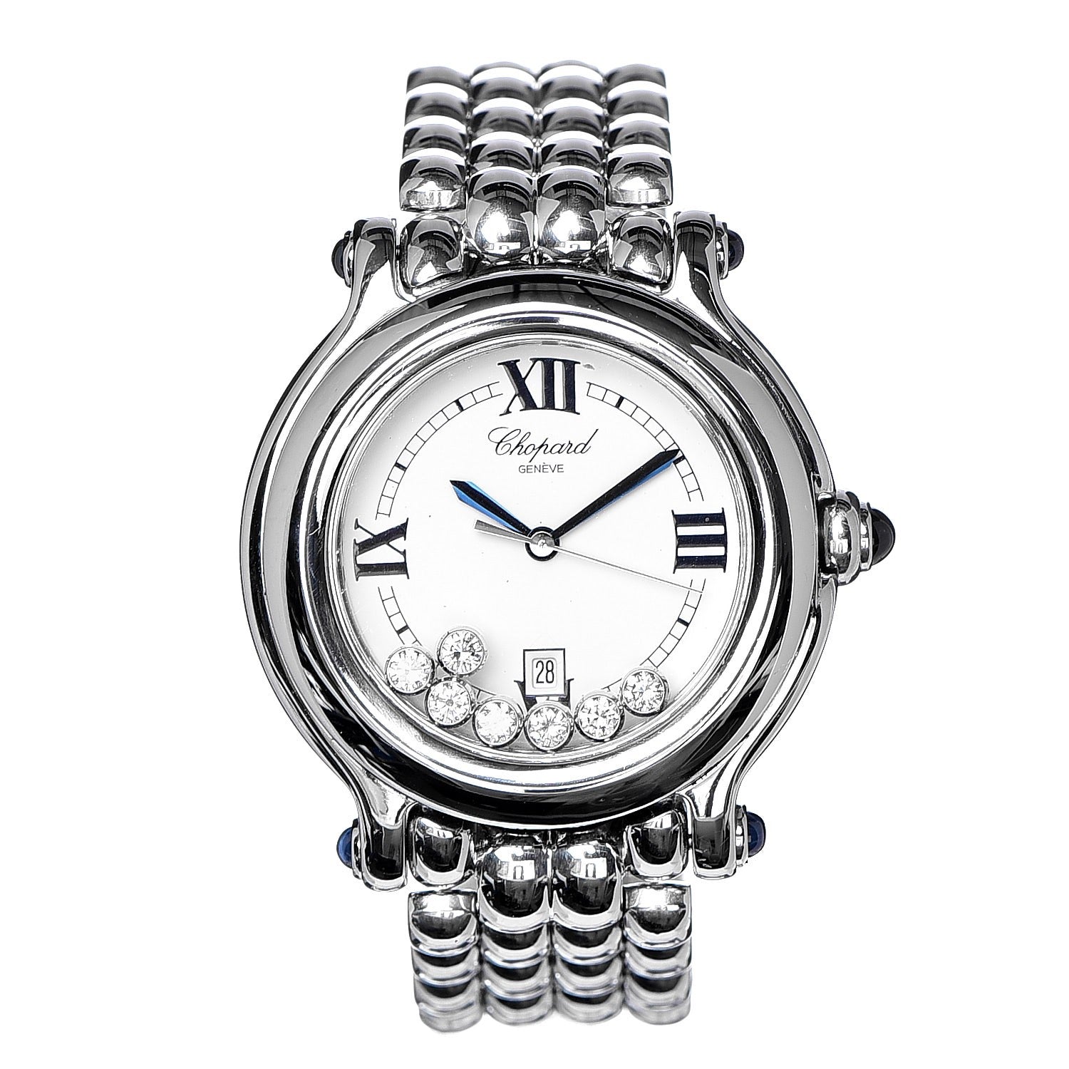 Chopard Stainless Steel 7 Diamond 32mm Happy Sport Quartz Watch 1 of 6