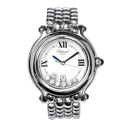 Chopard Stainless Steel 7 Diamond 32mm Happy Sport Quartz Watch 1 of 6