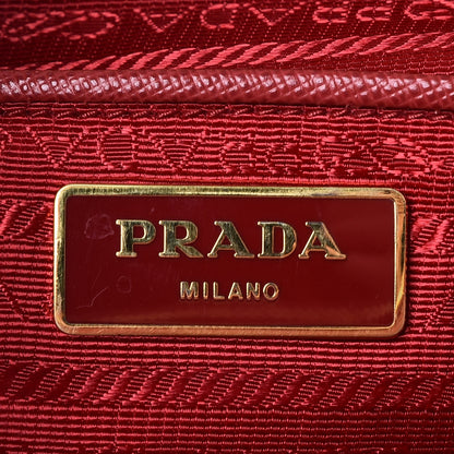 Prada Saffiano Large Galleria Double Zip Tote Fuoco 6 of 10