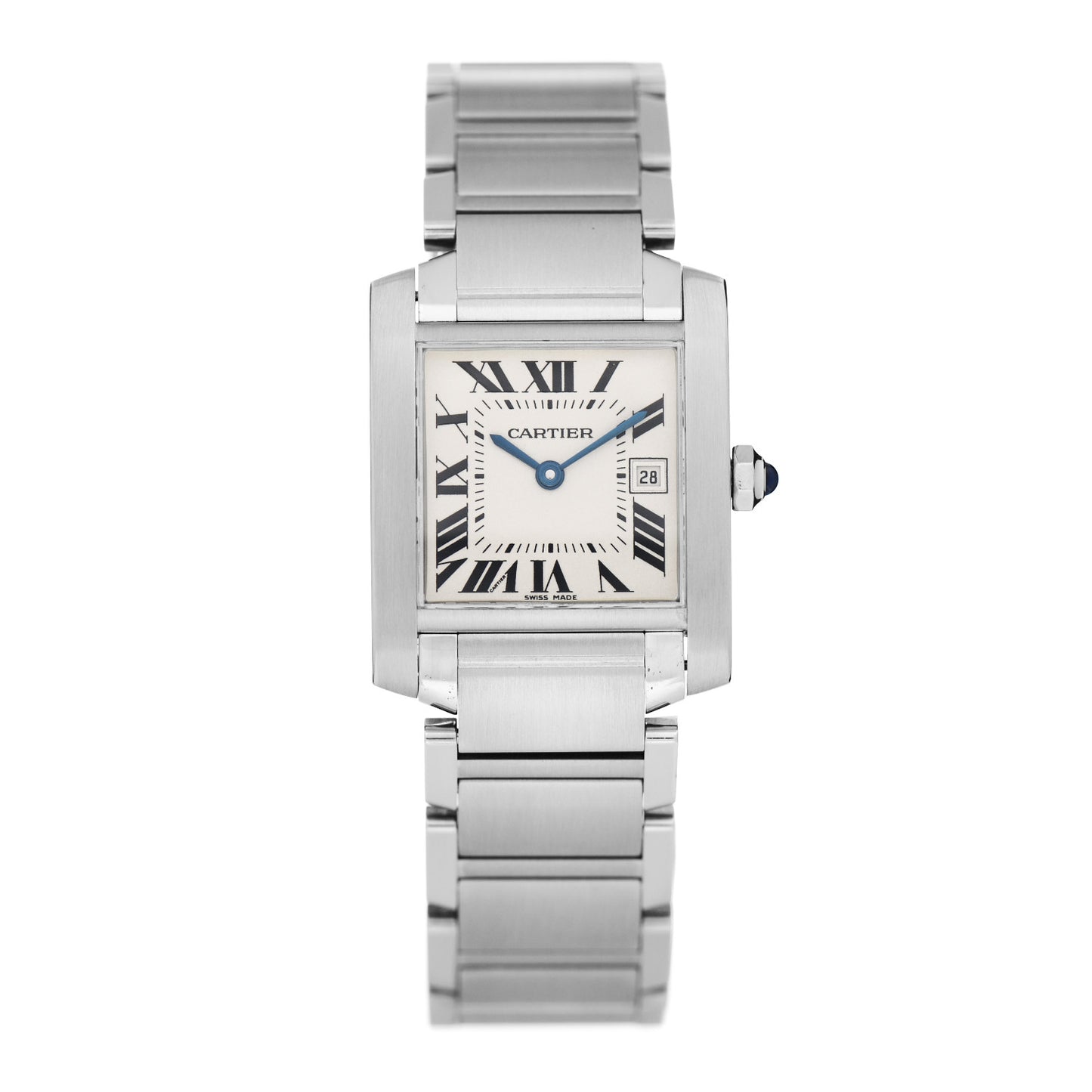 Stainless Steel 25mm Tank Francaise Quartz Watch