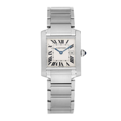 Cartier Stainless Steel 25mm Tank Francaise Quartz Watch 1 of 5