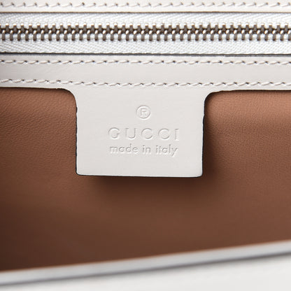 Gucci Calfskin Snakeskin Small Lilith Top Handle Bag White 6 of 10
