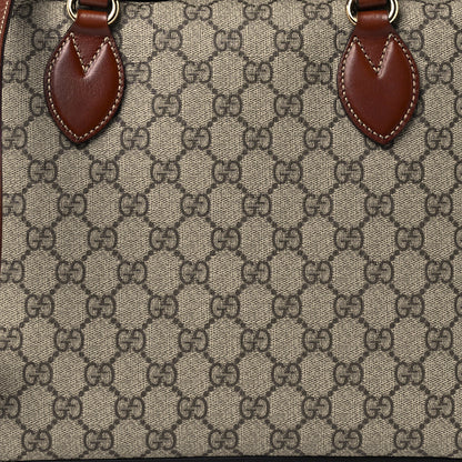 Gucci GG Supreme Monogram Linea A Foldover Tote Brown 12 of 12