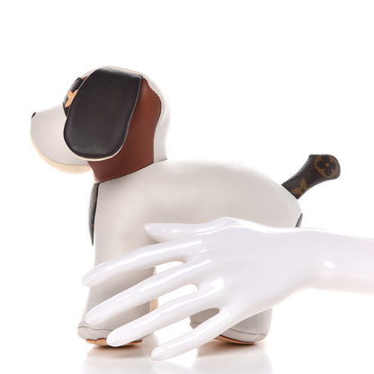 Louis Vuitton Calfskin Monogram Doudou Oscar Dog Beige 2 of 11