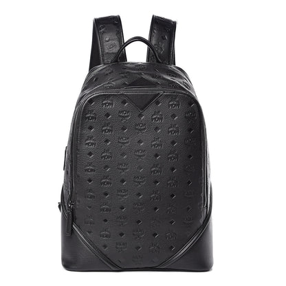 MCM Calfskin Ottomar Monogram Duke Backpack Black 1 of 10