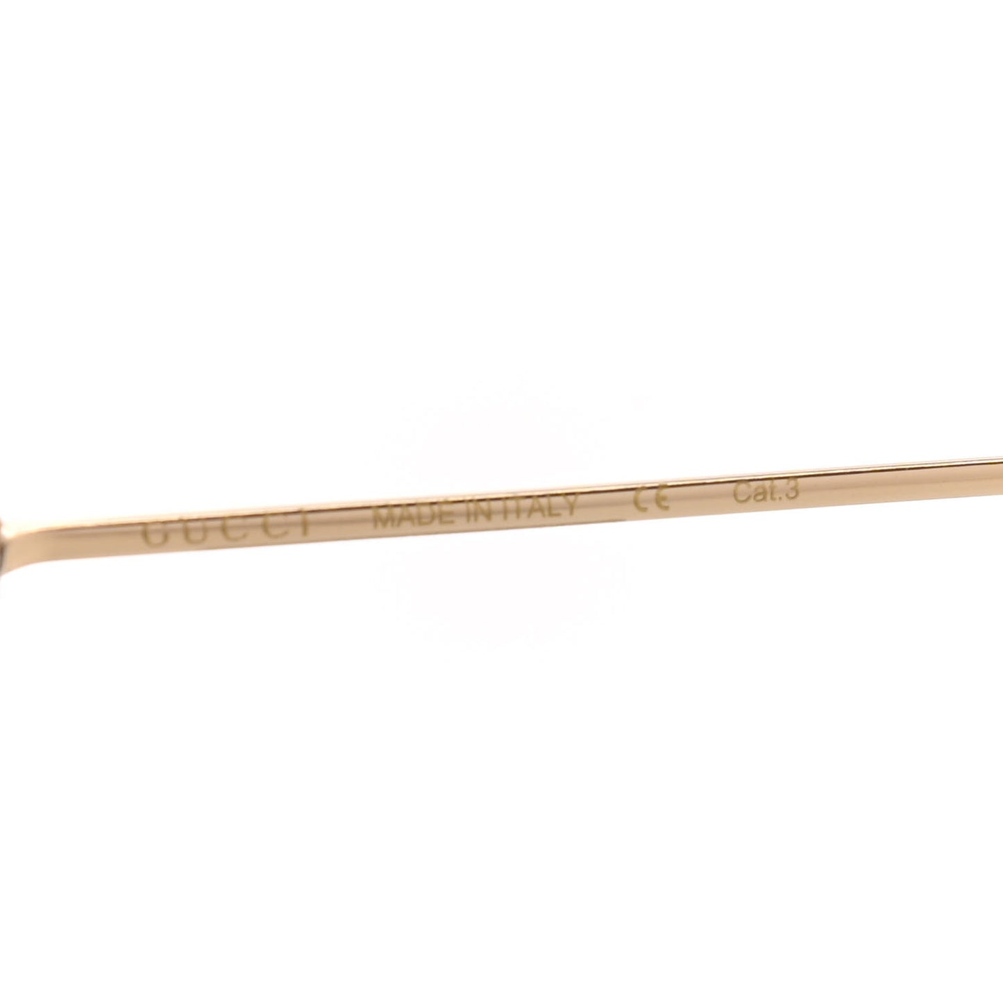 Metal Round Pearl Tip Sunglasses GG0253S Gold