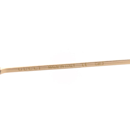 Gucci Metal Round Pearl Tip Sunglasses GG0253S Gold 6 of 8