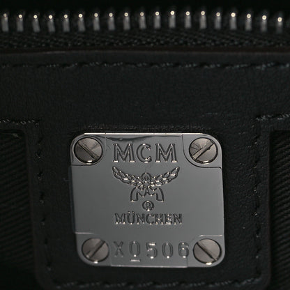MCM Calfskin Ottomar Monogram Essential Boston Bag Black 6 of 9