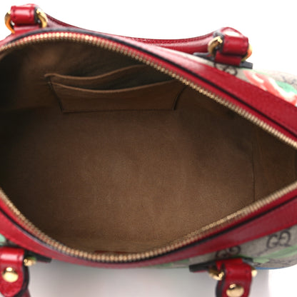 Gucci GG Supreme Monogram Tian Small Boston Beige Multicolor Red 5 of 10