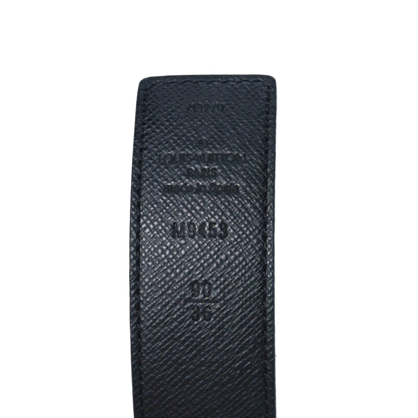 Calfskin Monogram 30mm LV Initiales Reversible Belt 90 36 Black