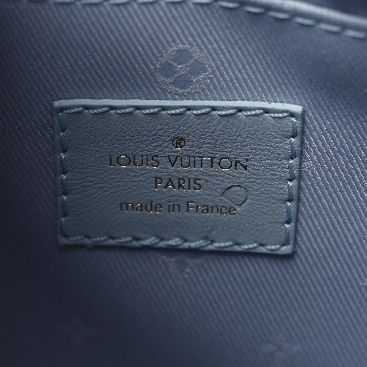 Calfskin Bubblegram Over The Moon Ice Blue