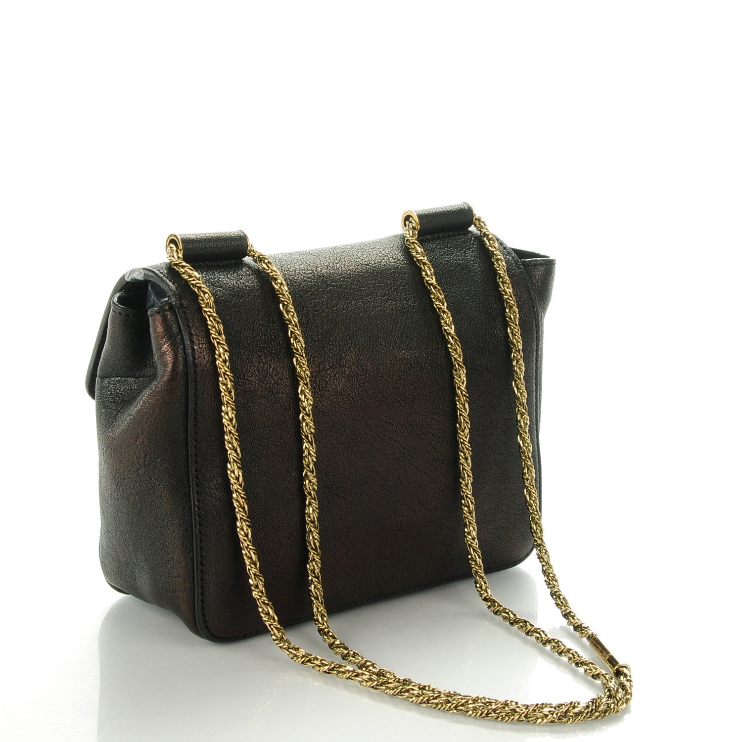 Chloe Sheepskin Mini Elsie Shoulder Bag Black 3 of 7